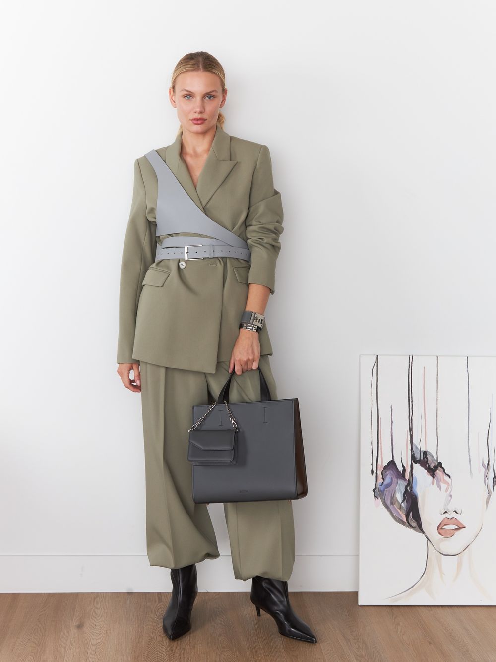 ШОППЕР КВАДРАТНЫЙ ГРАФИТ