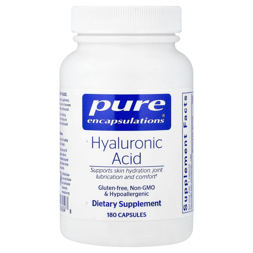 Pure Encapsulations, гиалуроновая кислота, 180 капсул (70 мг в 1 капсуле)