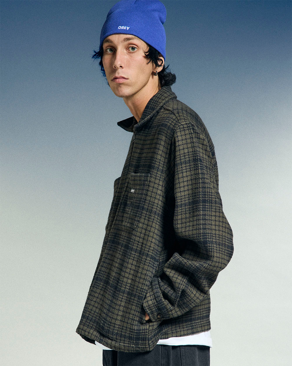 Овершот Obey Parker Zip Shirt Jacket