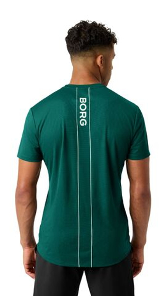 Мужская теннисная футболка Bjorn Borg Ace Light - posy green