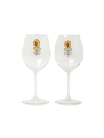 Винный Бокал ( Набор 2 Шт. ) Stacked Grapes Wine Glass Set