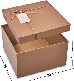 WF-193-B Набор коробок из 3 шт, коричневый