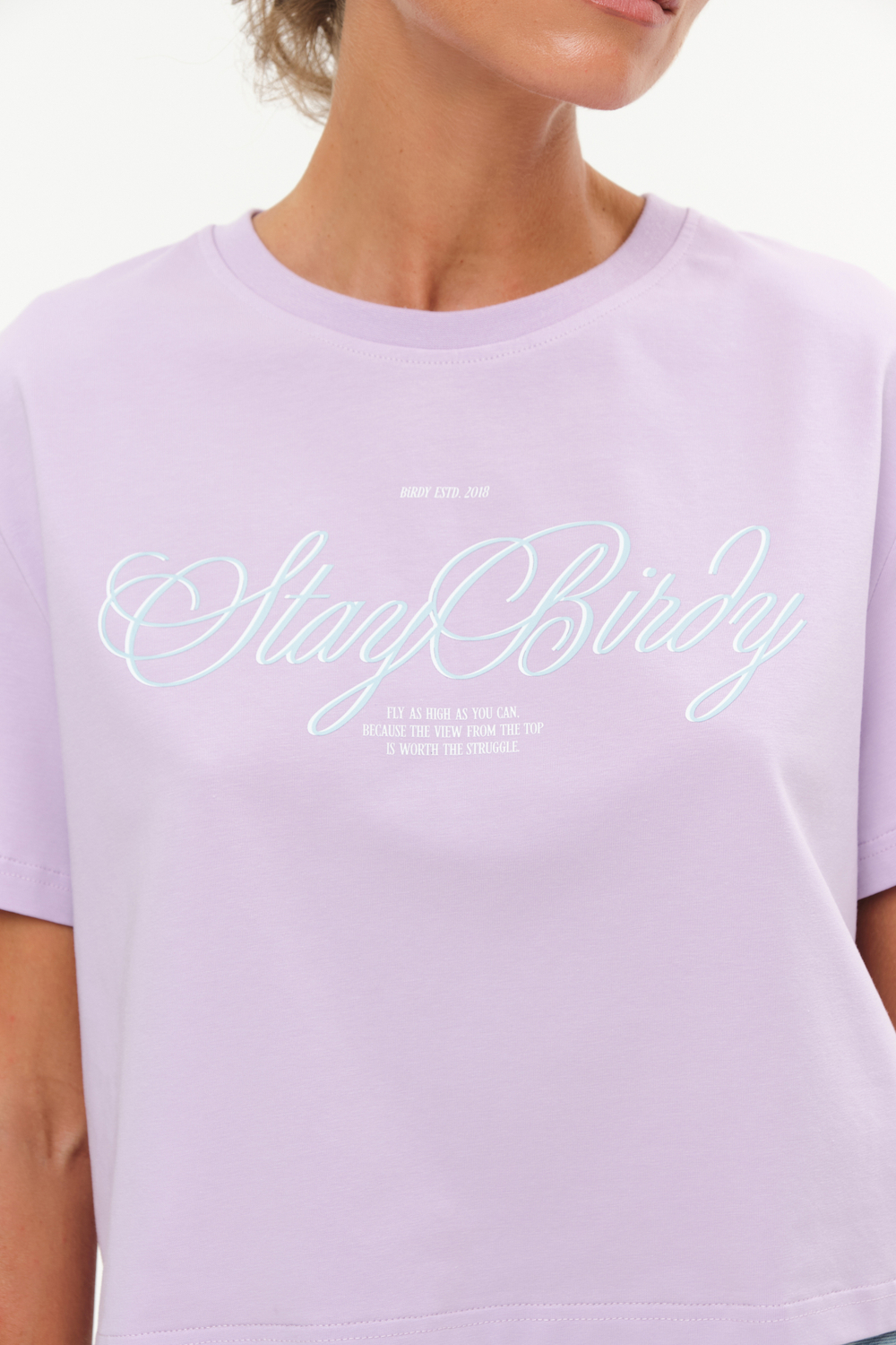 Футболка STAY BIRDY | Сиреневый
