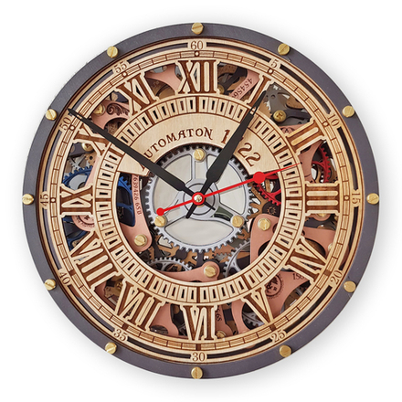 Часы настенные Автоматон 1722 старое дерево
