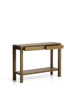 Консоль Arelida из дуба со светло-коричневой отделкой, 112 x 80 см