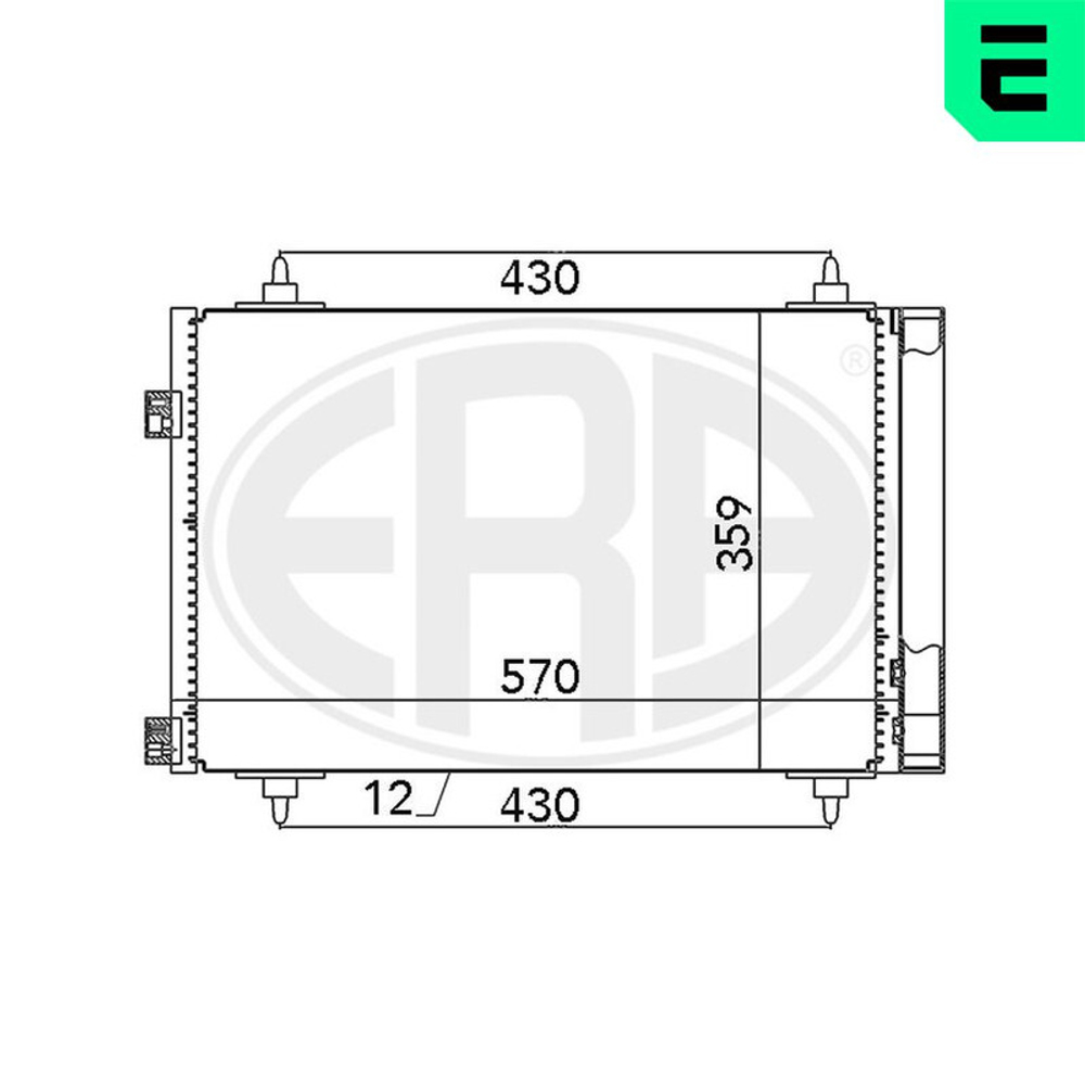 ERA - 667078-ERA - Condenser, air conditioning