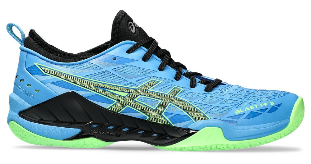 Мужские кроссовки для бадминтона/сквоша Asics Blast FF 3 - waterscape/lime burst