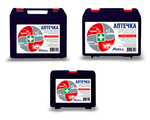 Аптечка первой помощи автомобильная Мирал АФПС приказ №260н