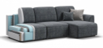 Угловой диван Кинг Шенилл Смарт серый