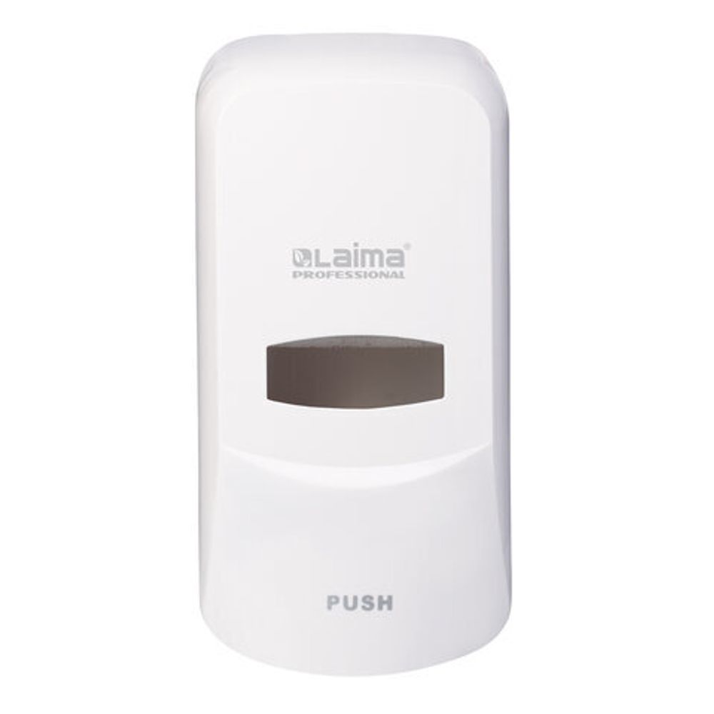 Дозатор для мыла-пены LAIMA PROFESSIONAL CLASSIC, НАЛИВНОЙ, 0,6 л, белый, ABS-пластик, 606680