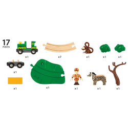 Brio - World Деревянный железнодорожный набор Safari 33720