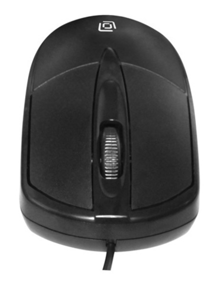 Мышь Оклик 125M черный оптическая (1200dpi) USB (2but)