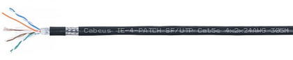 Кабель витая пара SF/UTP 5e кат. 4 пары Cabeus IE-4-PATCH