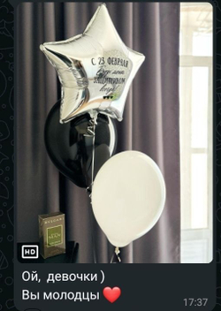 Воздушные шары с 23 февраля №2786