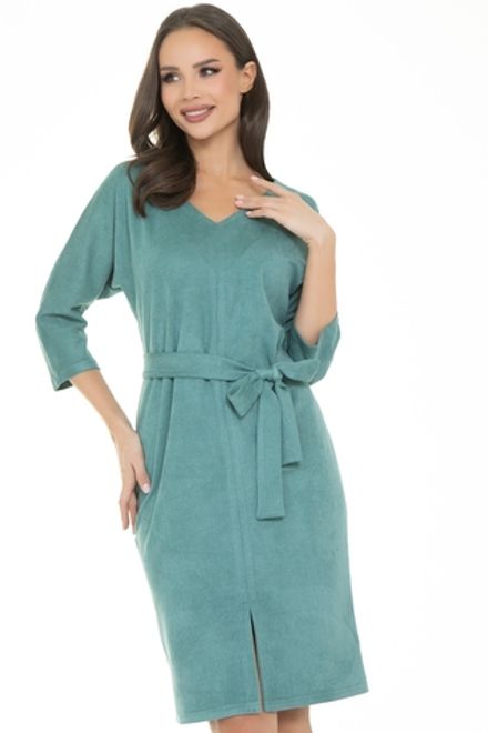 Платье Теплые объятия (вельвет, олива) Diolche