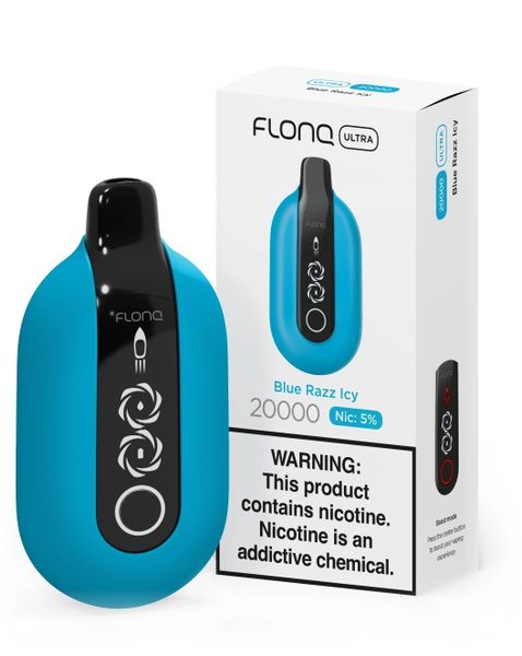 Купить Одноразовый Pod Flonq Ultra - Blue Razz Icy (20000 затяжек)