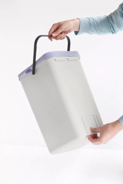 Brabantia - Контейнер для мусора Sort &amp; Go 12л Светло-серый / артикул   213281  / GTIN 8710755213281