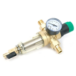 Фильтр с редуктором сниж.давления стекл.колба 1/2" TIM JH-1008