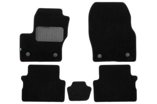 Коврики в салон для FORD Kuga, 2016-2019, кроссовер, 5 шт. (текстиль) KLEVER03168022110KH