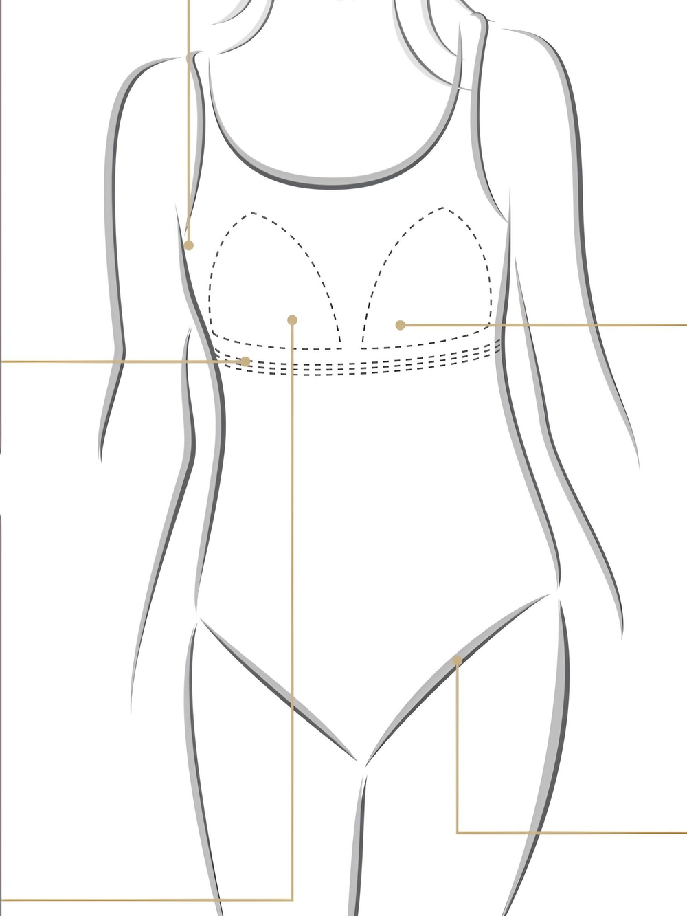 Купальник ортопедический со встроенным лифом и юбкой, Sarong Amoena, 42C/EU