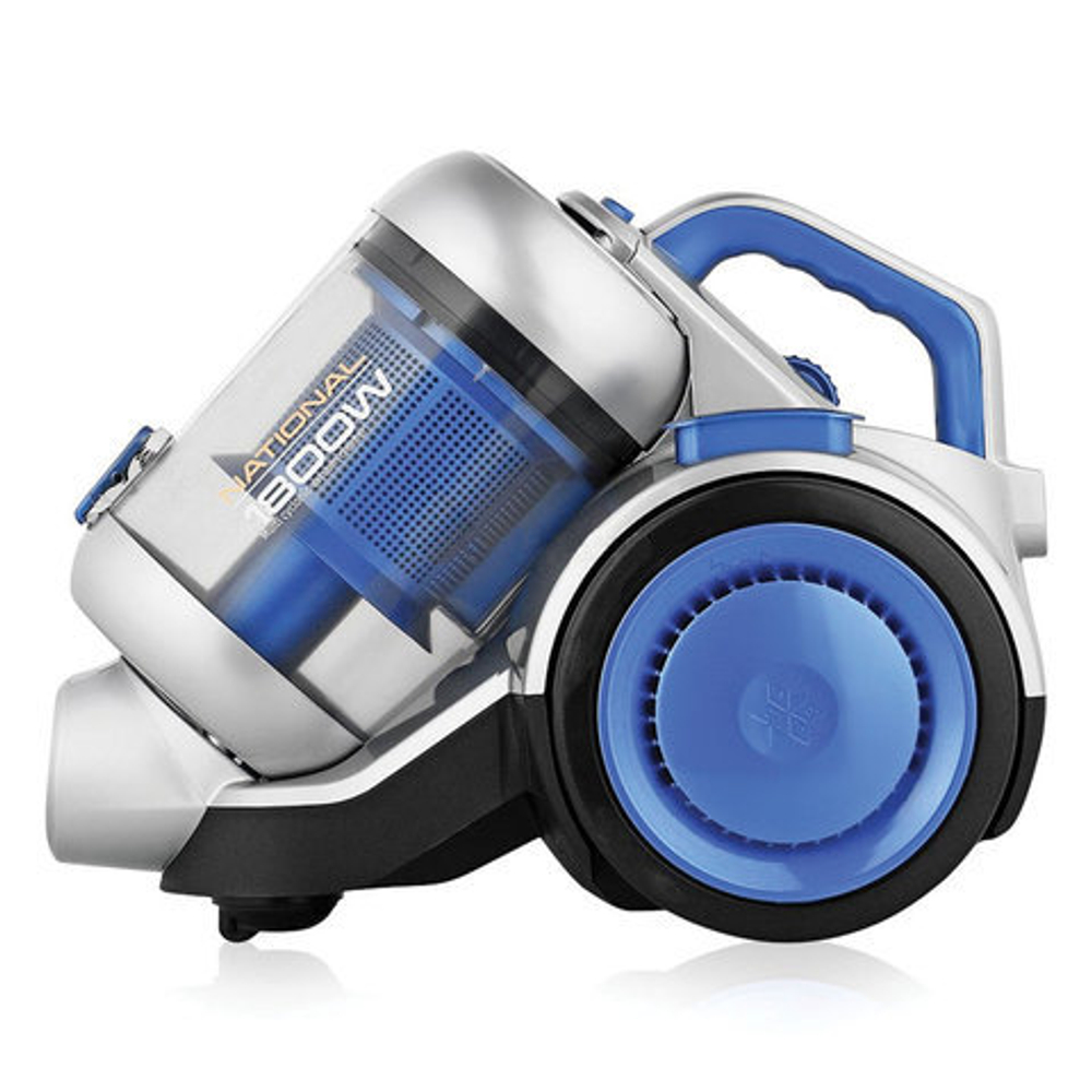 Пылесос NATIONAL NH-VC1851, с контейнером "циклон", 1800 Вт, мощность всасывания 360 Вт, синий/серебро