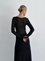 Платье ажурное SUMARA, чёрный