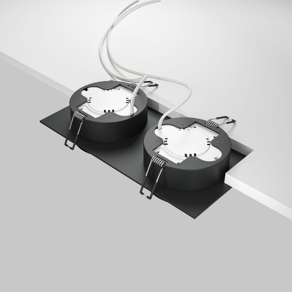 Светильник встраиваемый Maytoni Hoop DL086-02-GX53-SQ-B