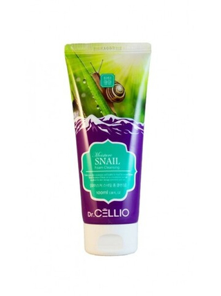 Пенка для умывания с муцином улитки DR.CELLIO G70 Moisture Snail Foam Cleansing 100 мл