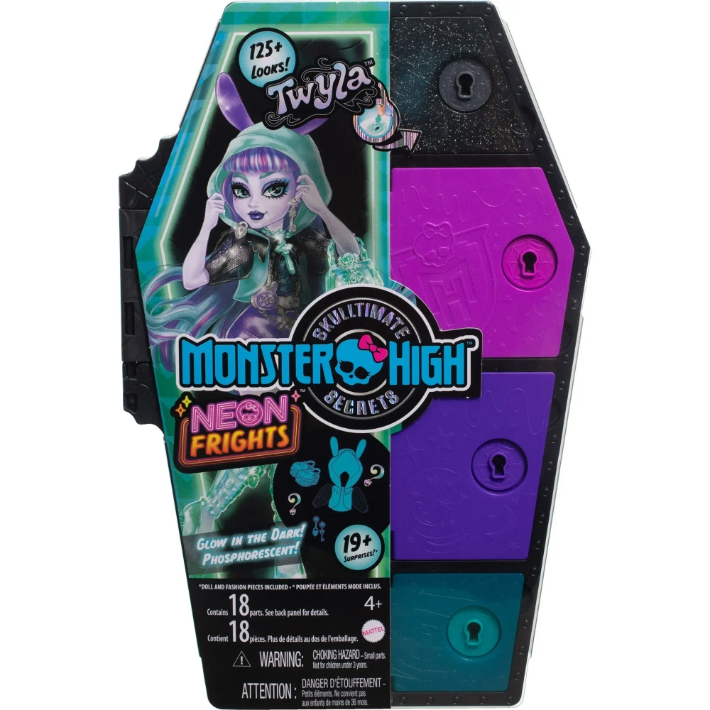 Кукла Monster High Twyla в наборе Skulltimate Secrets Neon Frights