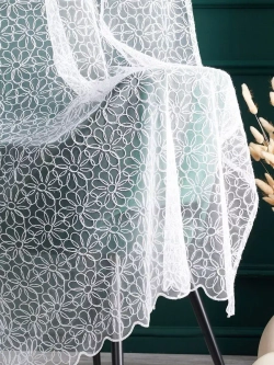 Тюль в спальню гостиную белый 300х260