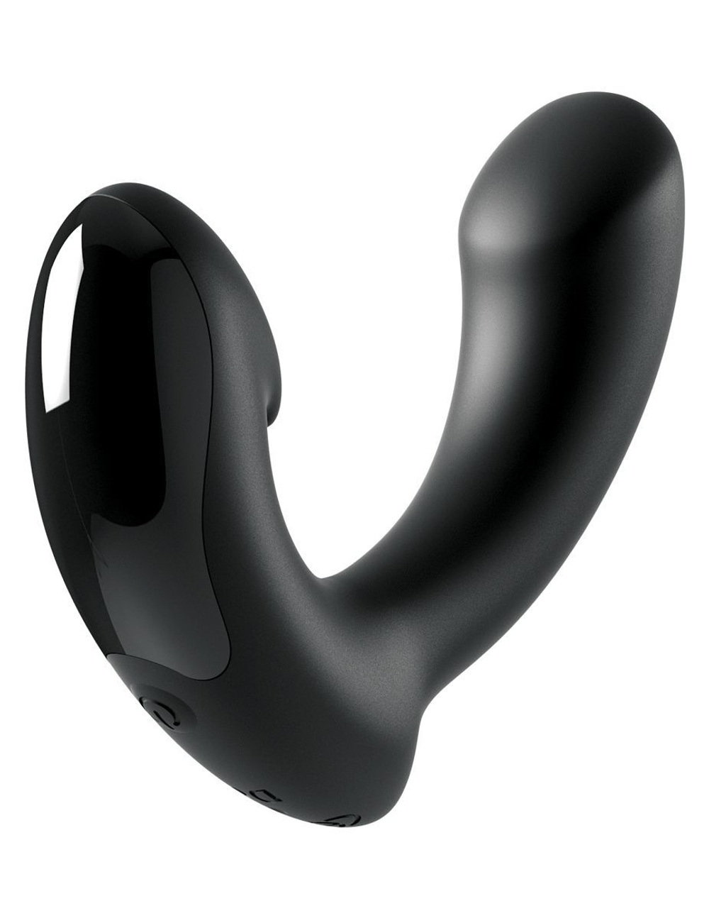 Черный вибромассажер простаты Ultimate Silicone P-Spot Massager