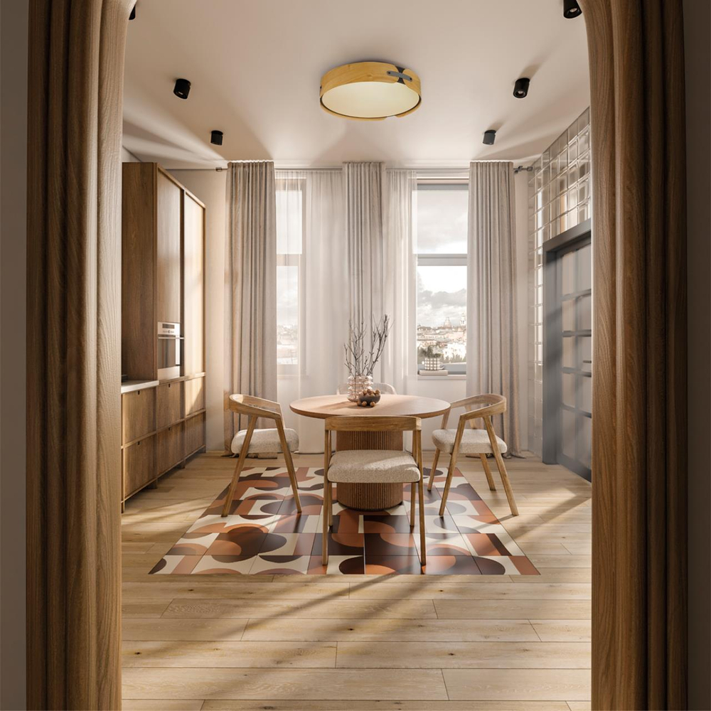 7721/100L AVRA LED SN 597 Светильник металл/пластик/белый/черный/дерево LED 100Вт 3000-6000K D600 IP20 пульт ДУ CORAGGIO