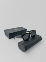 Очки 148 прямоугольные с широкой оправой и надписью на дужках