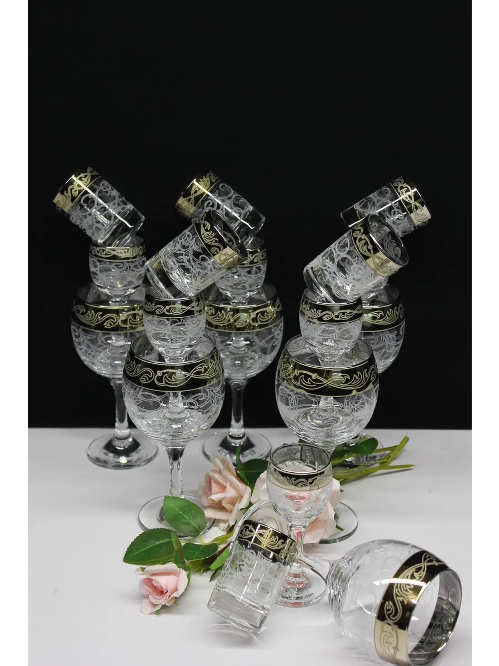 Барный набор 18 предметный с фужером