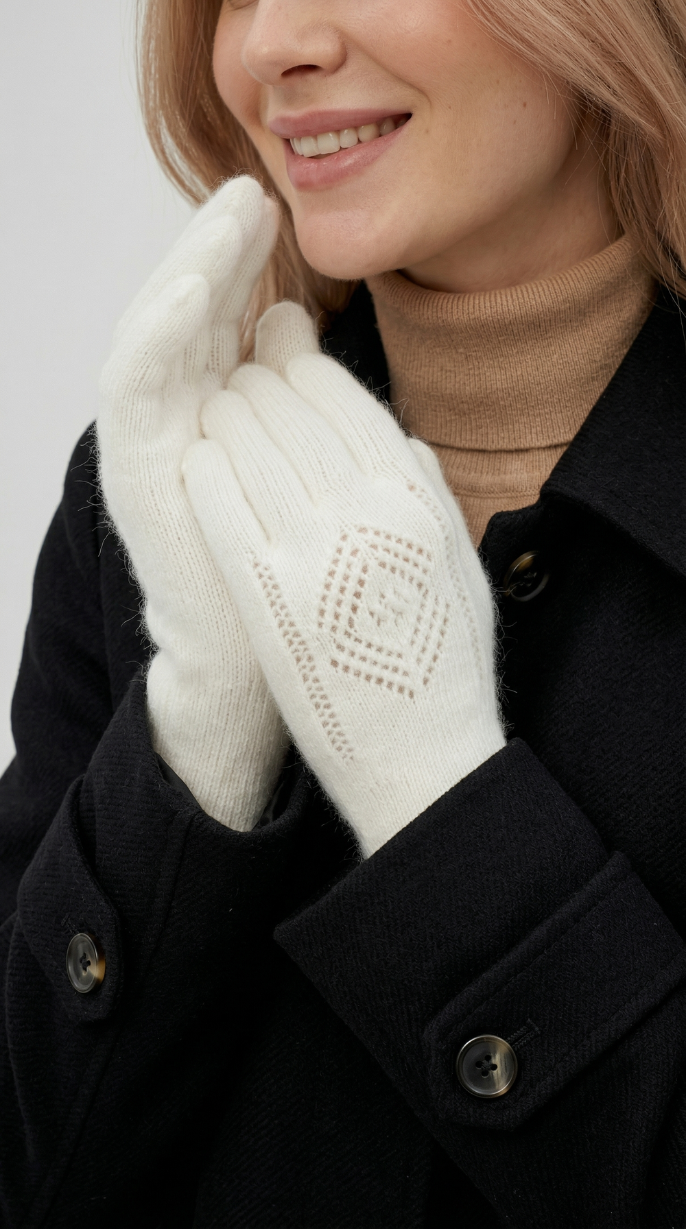 Перчатки ПЧ029-02 натуральный белый