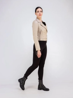 Косуха кожаная куртка демисезонная