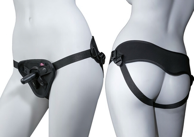 Универсальные страпон-трусики UniStrap (черный ) (Цвет: черный)