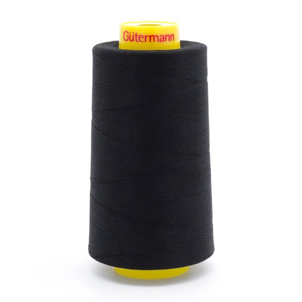 Нитка Gutermann Mara 150 (5000 метров), 1 боб., особо тонкая | _2111 ультра черный (Arta 170)