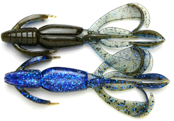 Приманка силиконовая Keitech Crazy Flapper 3.6" #462T Electric Smoke Craw