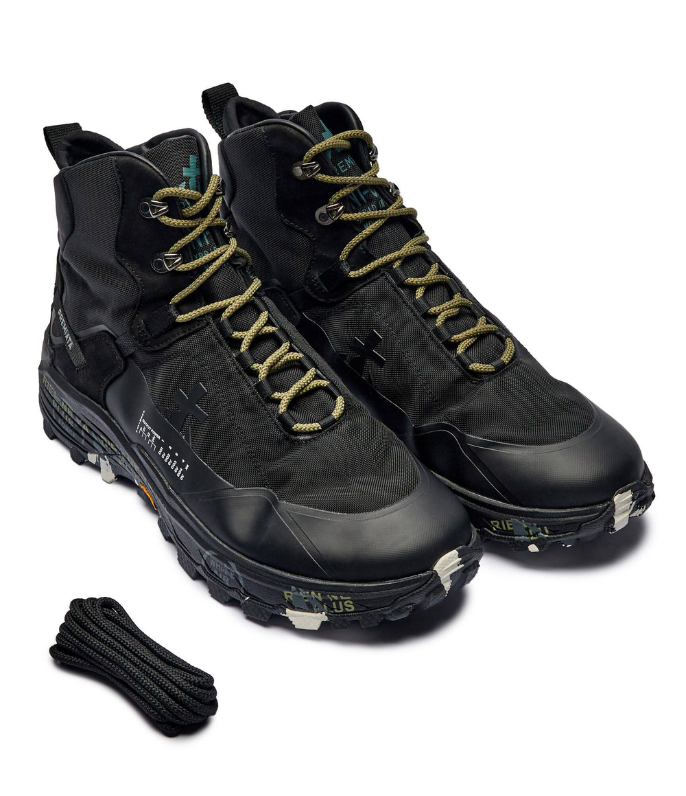 Кожаные кроссовки saintcross var 326 Premiata - черный(SAINTCRO)