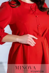 Платье 3174B-красный Minova