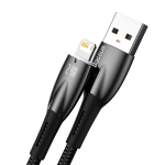 USB-A - Lightning Кабель Baseus Glimmer Charging+Data 2.4A 1-2m - Black