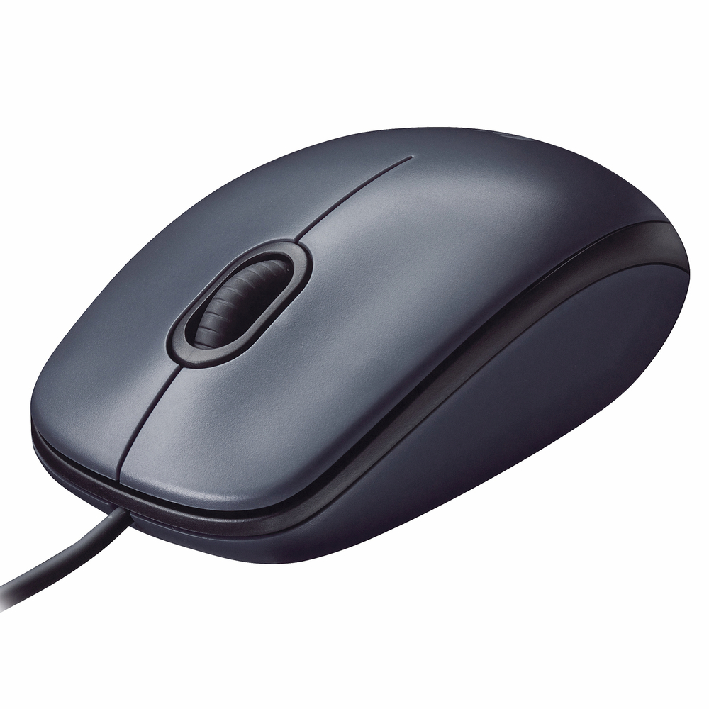 Мышь проводная Logitech M90, 1000dpi, черный, Retail, 1.8м (910-001970)