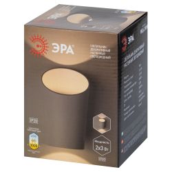 Декоративная подсветка светодиодная ЭРА WL4 WH 2*3Вт IP54 белый