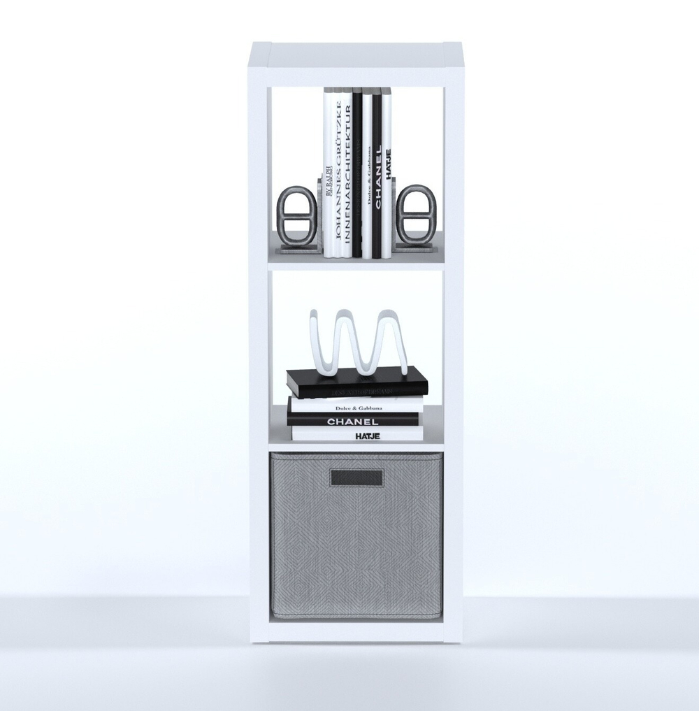 Стеллаж Фора 3, 41*38*112 см, белый