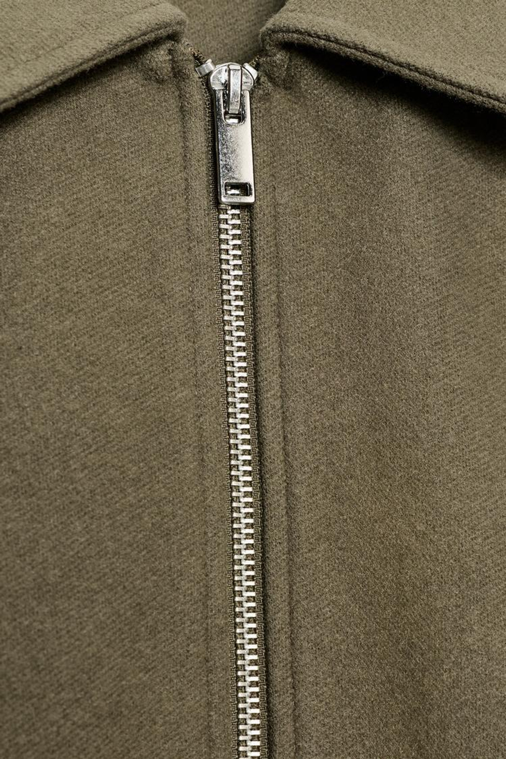 ZARA МЯГКИЙ БОМБЕР НА МОЛНИИ, ХАКИ