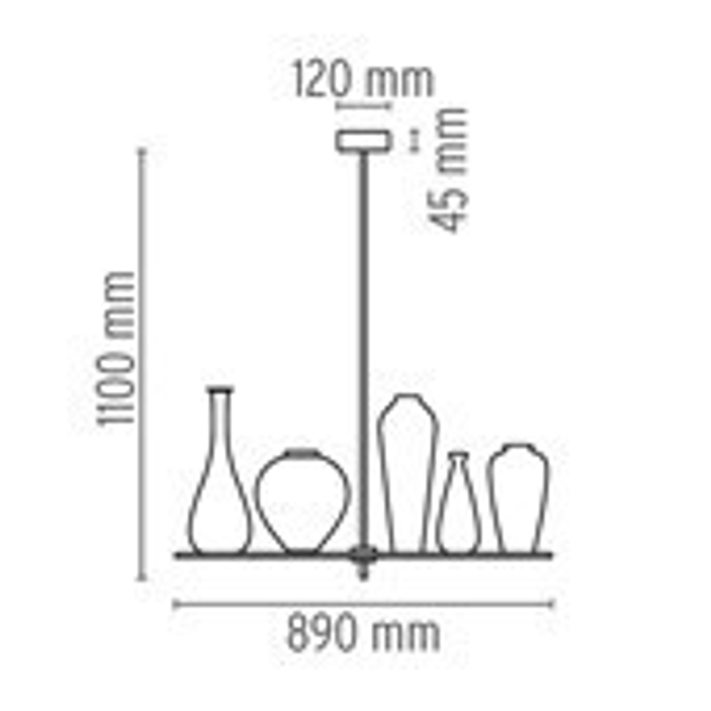 люстра Cicatrices De Luxe 5