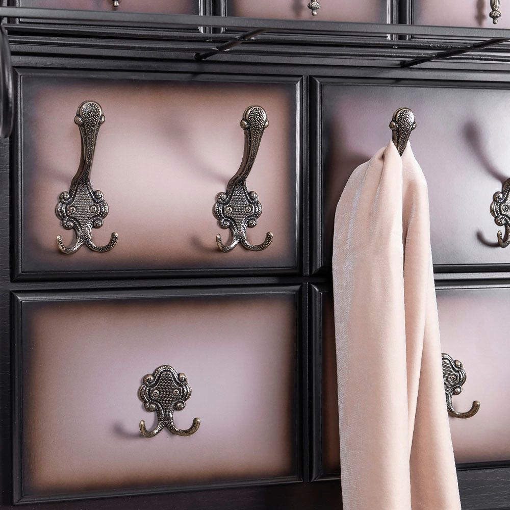 Вешалка настенная Пандора 2 Орех Оберджин Шоколад