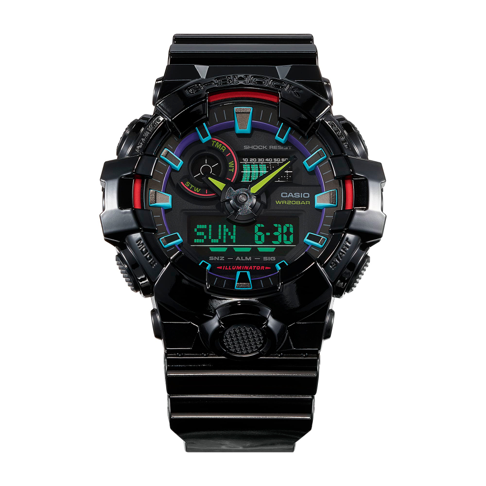 Мужские наручные часы Casio G-Shock GA-700RGB-1A