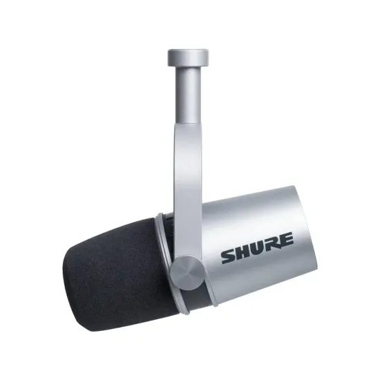 Микрофон для стриминга и игр Shure MV7 Silver